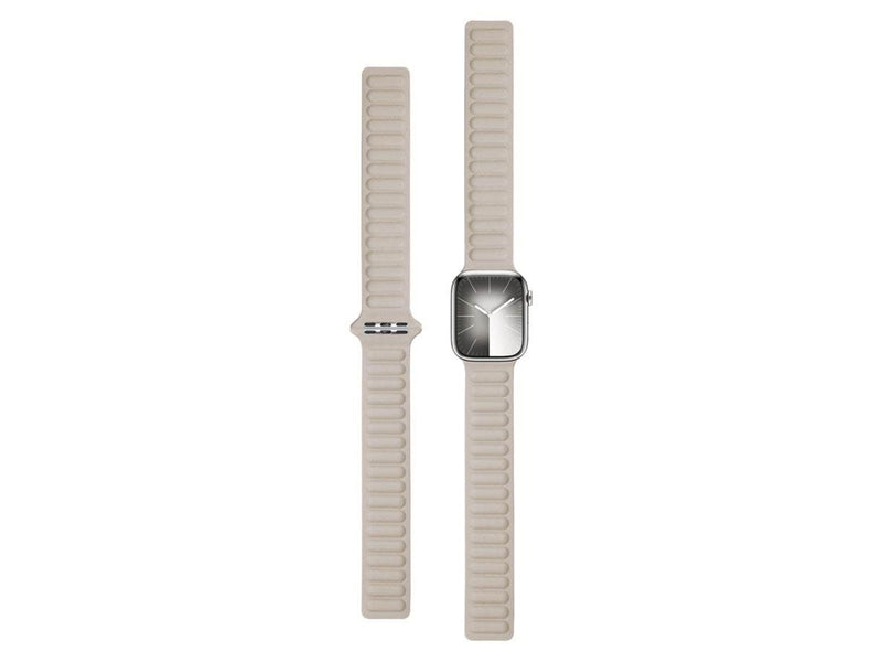 Lippa Apple Watch magnetisk læderrem 42/44/45/49 - Beige Brown