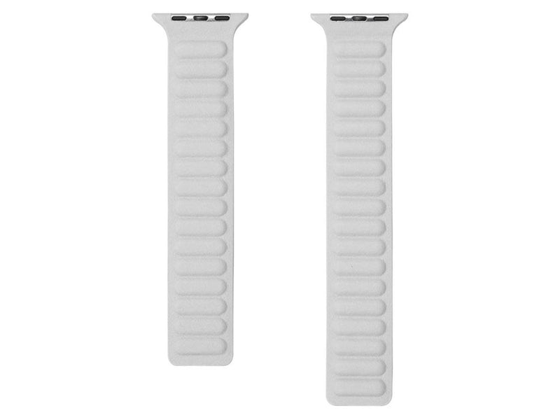 Lippa Apple Watch magnetisk læderrem 42/44/45/49 - White