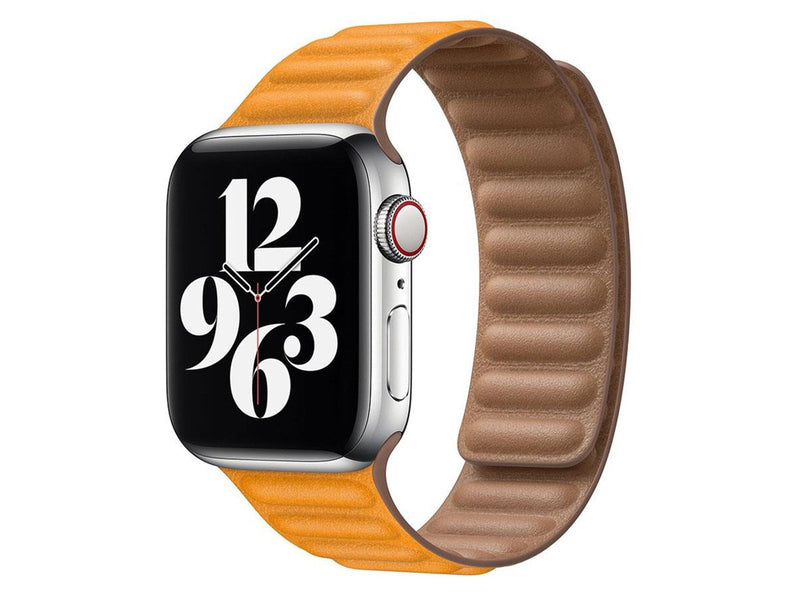 Lippa Apple Watch Magnetic Leather Strap 38/40/41 - Yellow Brown