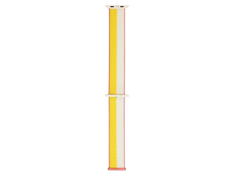 Lippa Apple Watch nylon strap 42/44/45/49 - White/Yellow