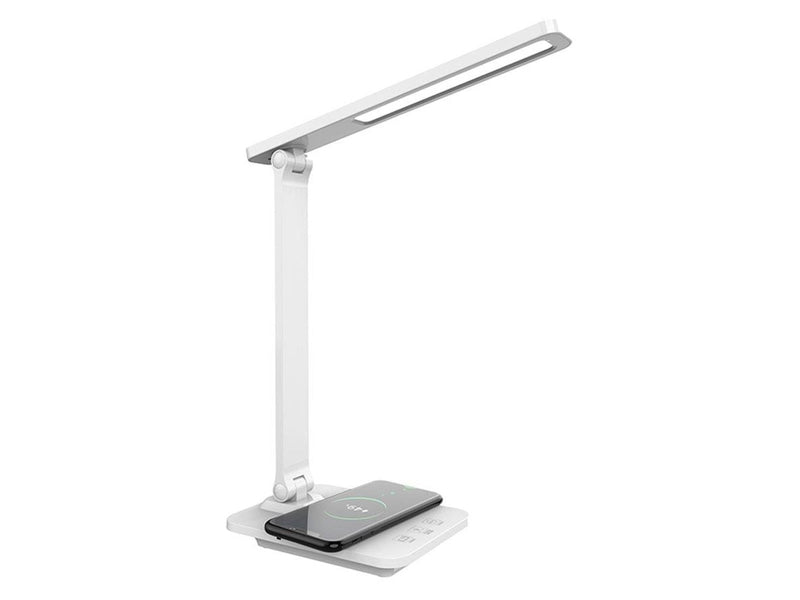 Lippa LED Desk Lamp with Wireless Charging - White