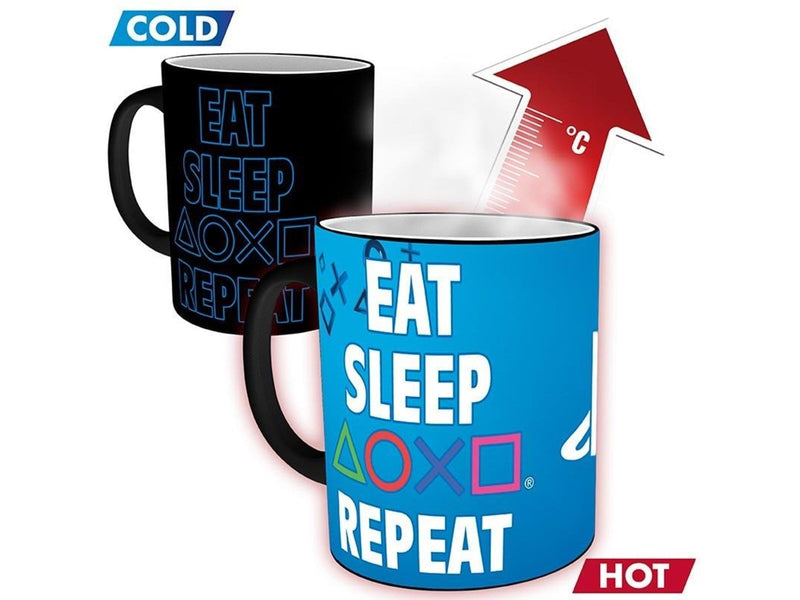 ABYstyle - PLAYSTATION - Heat Change - Eat Sleep Repeat - Becher