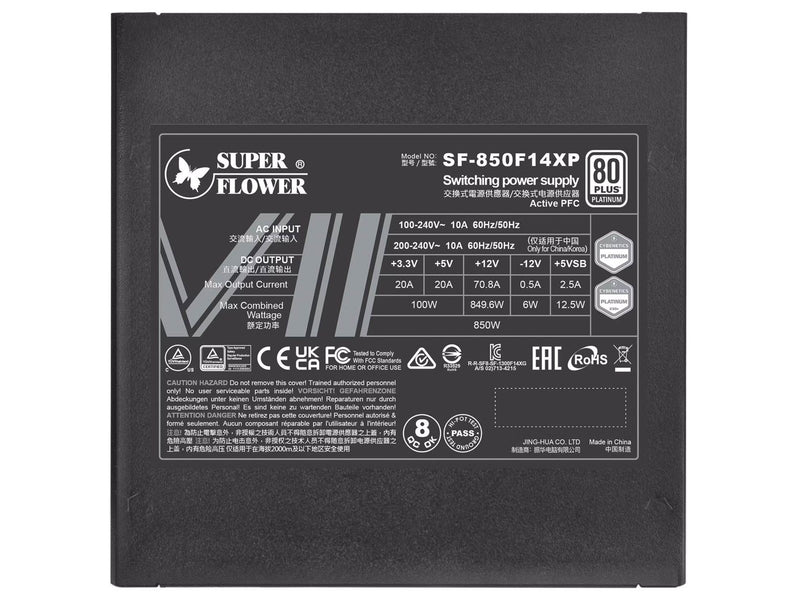 Super Flower Leadex VII PRO Netzteile - 850 Watt - 140 mm - ATX 3.0 - 80 Plus Platinium