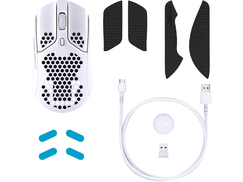 HyperX Pulsefire Haste Wireless - Gaming Maus (Weiß)