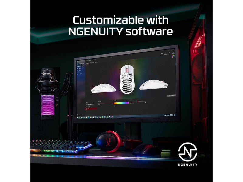 HyperX Pulsefire Haste Wireless - Gaming Maus (Weiß)