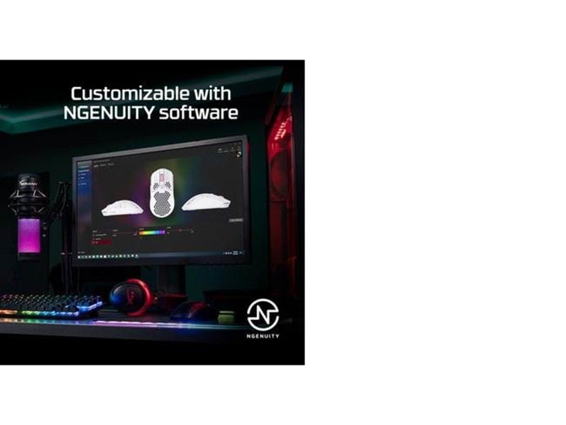 HyperX Pulsefire Haste Wireless - Gaming Maus (Weiß)