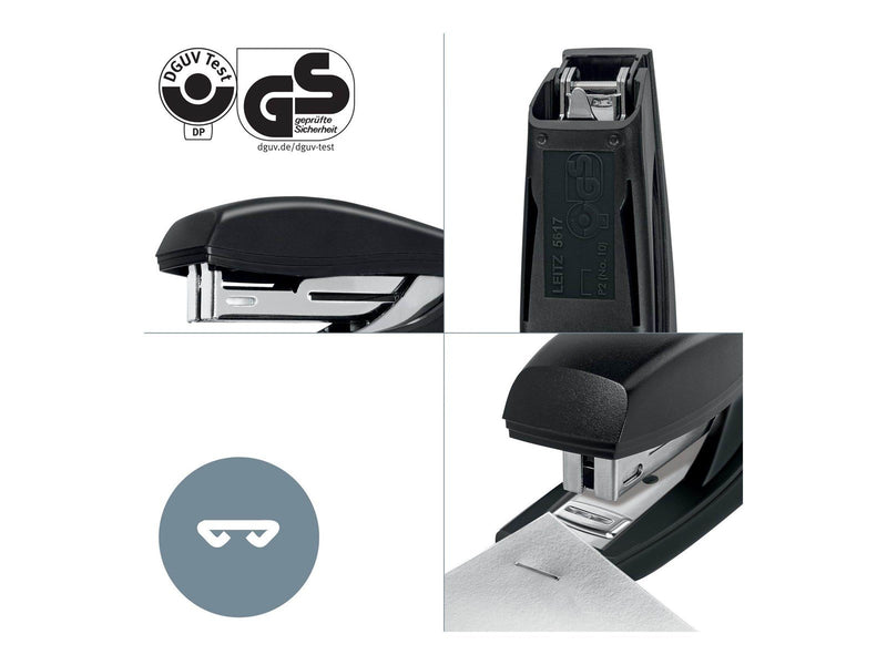 Leitz NeXXt Recycle stapler - 10 sheets - plastic metal - black