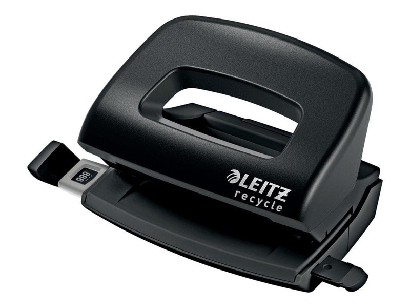 Leitz NeXXt Recycle hole punch - 10 sheets - 2 holes - plastic metal - black