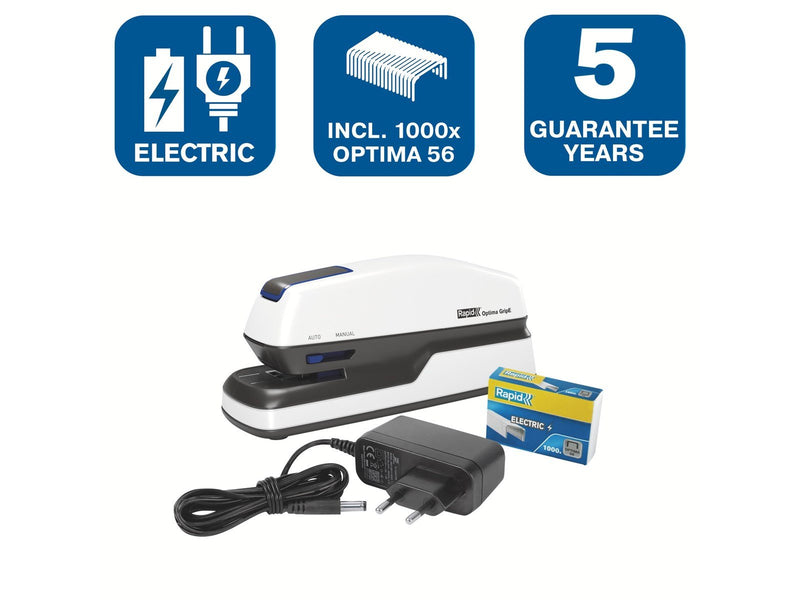 Rexel Elektrisches Heftgerät Optima GripE kontaktlos