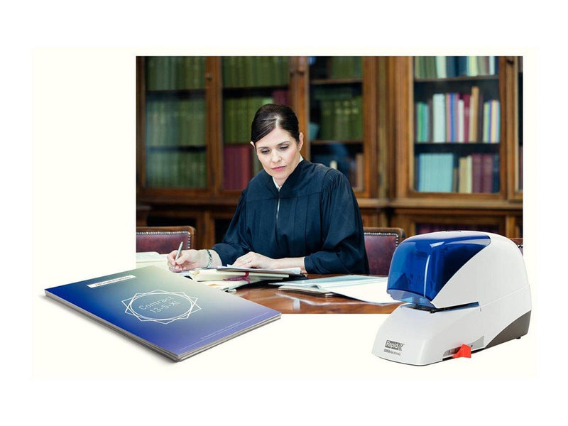 Rapid  Supreme Elektroheftgerät 5050e kontaktlos Weiß/Blau