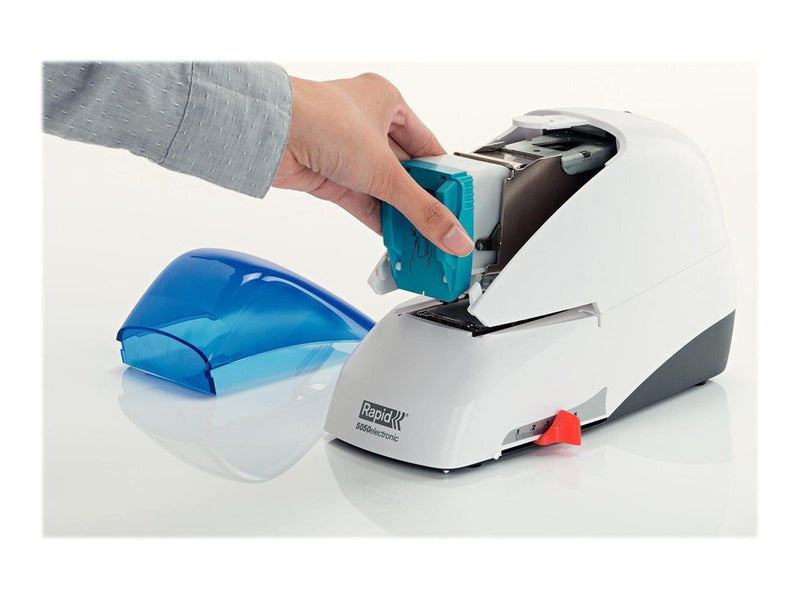 Rapid  Supreme Elektroheftgerät 5050e kontaktlos Weiß/Blau