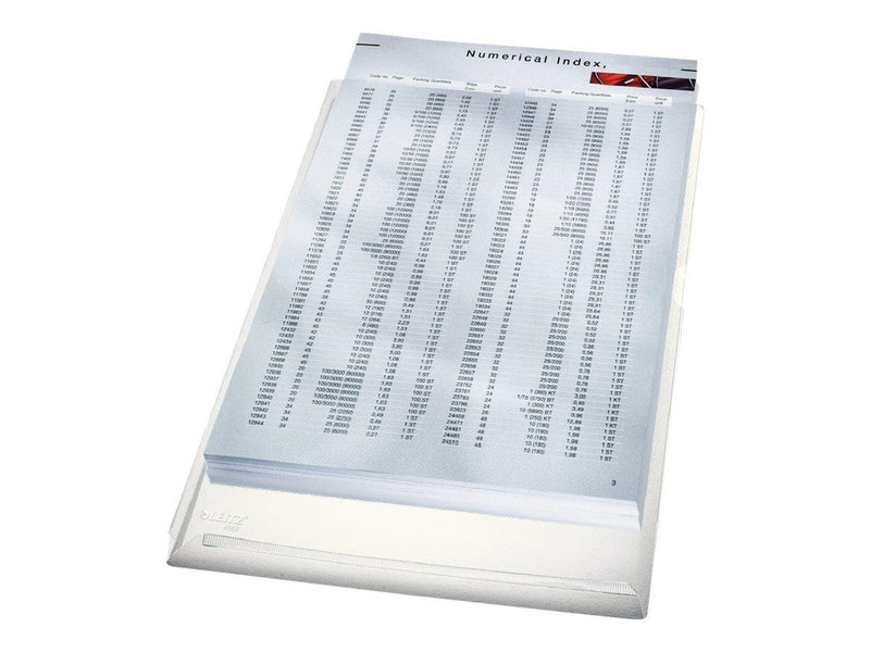 Leitz - L-shaped folder - for A4 - capacity: 200 sheets - clear