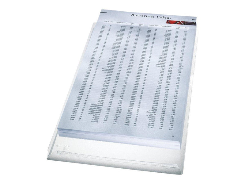 Leitz - L-shaped folder - for A4 - capacity: 200 sheets - clear