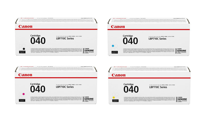 Canon Original Toner 040 4er-Set schwarz, cyan, magenta, gelb (OP0460C001)