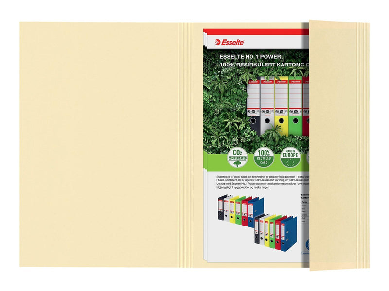 Esselte - file folder - for A4 - yellow (pack of 100)
