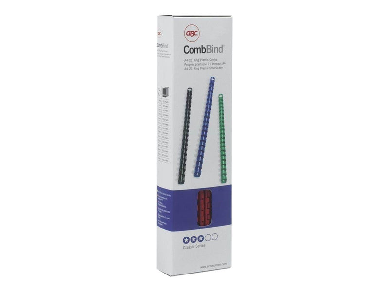 GBC CombBind™ Plastikbinderücken A4 12 mm Rot - Plastic binding comb