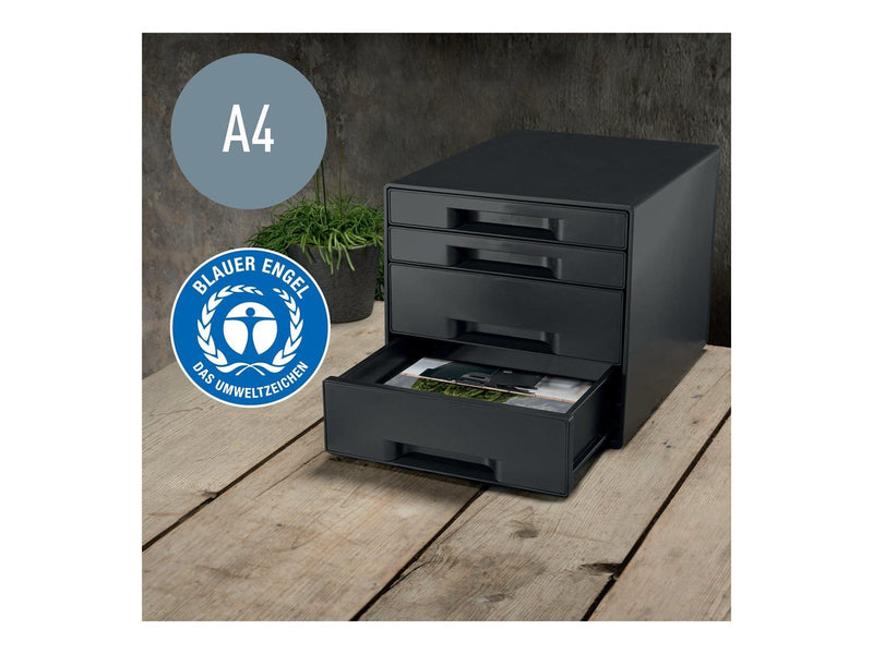 Leitz Recycle - drawer cabinet - for A4 Maxi - black