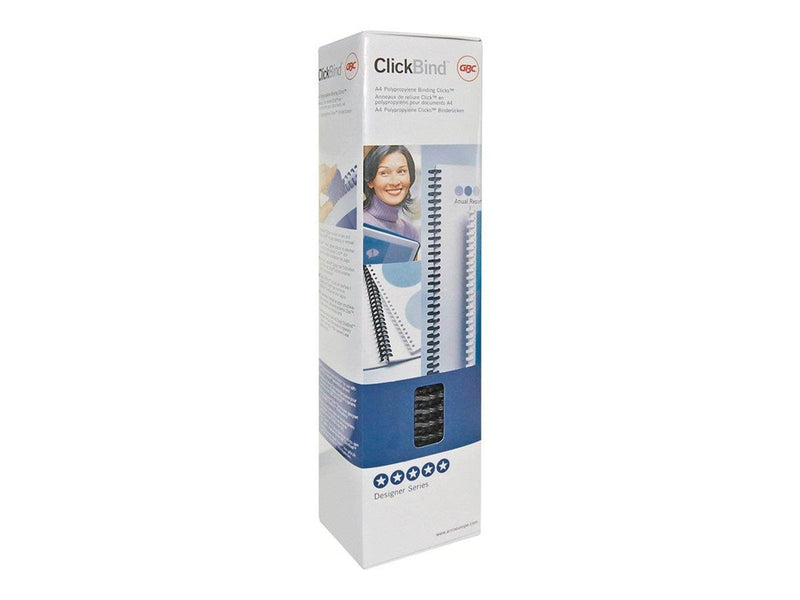 GBC ClickBind™ Plastikbinderücken A4 16 mm Transparent - Binding click spine