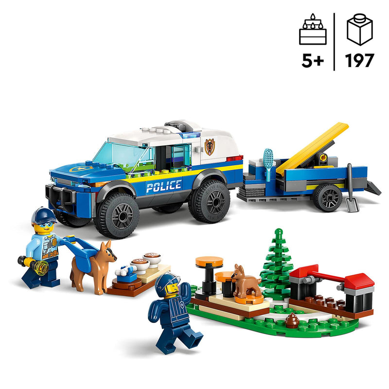LEGO® City Mobiles Polizeihunde-Training 60369