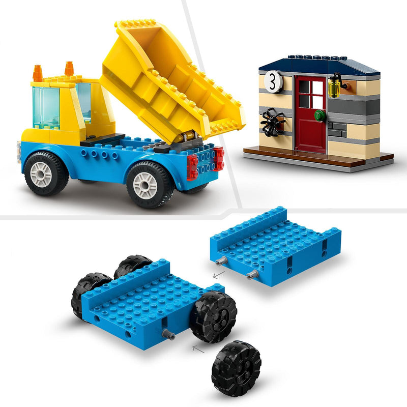 LEGO® City Baufahrzeuge mit Kran und Abrissbirne 60391