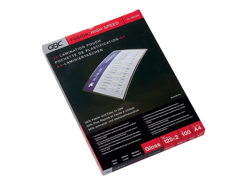 GBC Fusion HighSpeed - 100-pack - glossy - lamination pouches