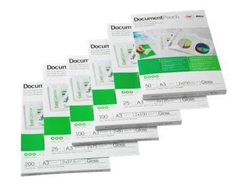 GBC Peel'n Stick - 100-pack - glossy - 303 x 426 mm - lamination pouches with adhesive back