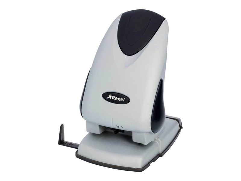 Rexel P265 - hole punch - 65 sheets - 2 holes - metal - black/silver