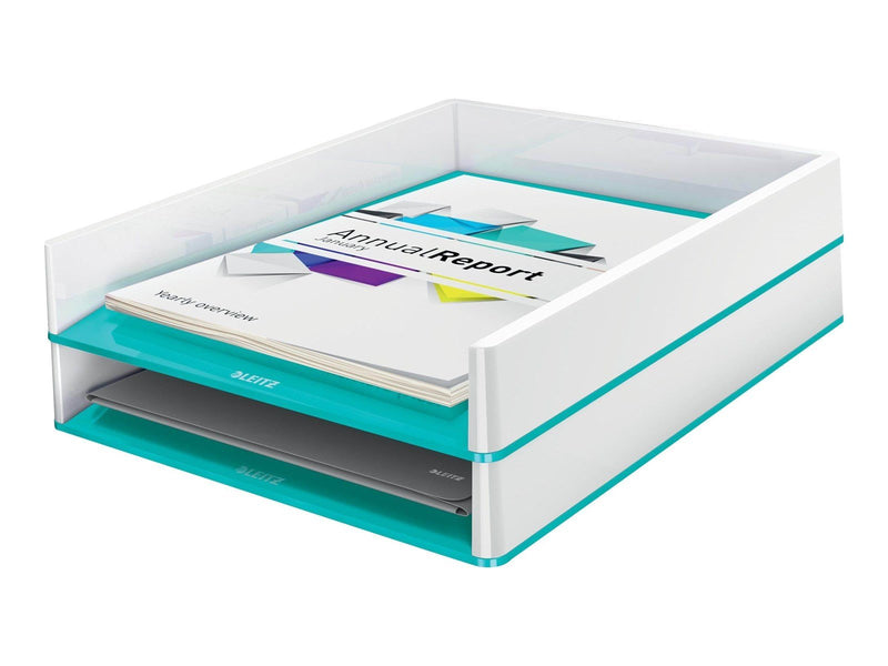 Leitz  WOW Briefkorb Duo Colour Eisblau