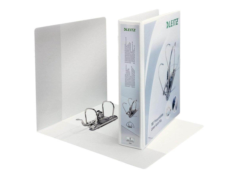 Leitz 180° - presentation lever arch file - for A4 Maxi - capacity: 350 sheets - white