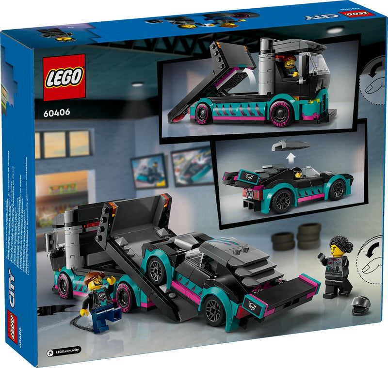 LEGO® City Fahrzeuge 60406 Autotransporter mit Rennwagen