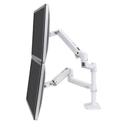 Ergotron LX Dual Monitorarm Tischhalterung für zwei Monitore bis 60,96 cm (24 Zoll) weiß