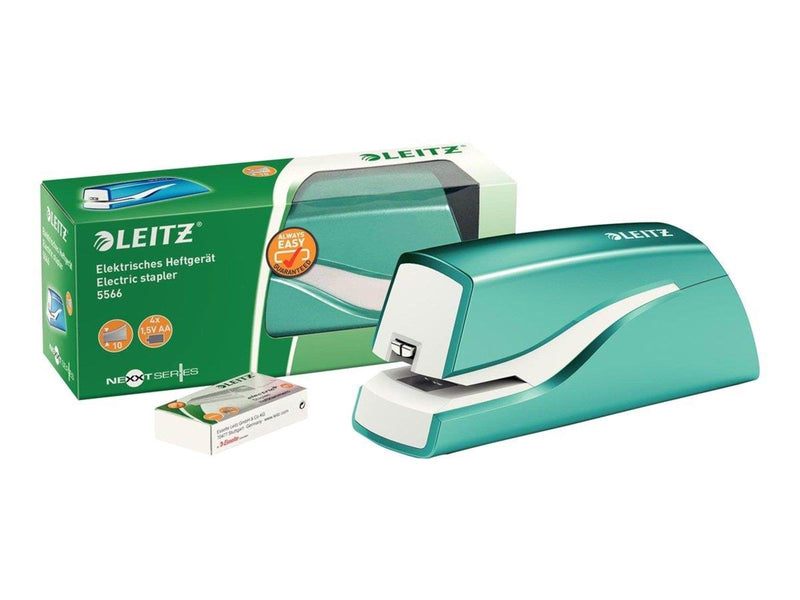 Leitz  NeXXt WOW Elektrisches Heftgerät kontaktlos Eisblau