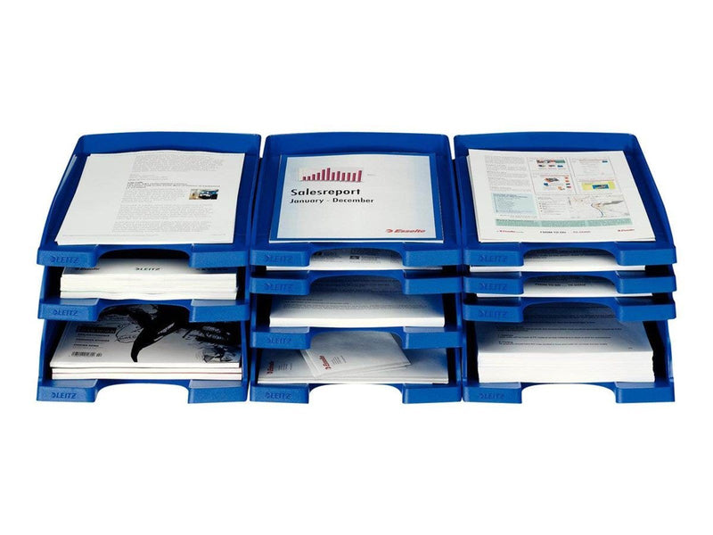 Leitz  Plus Briefkorb, Flach Blau