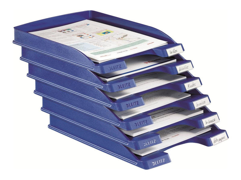 Leitz  Plus Briefkorb, Flach Blau