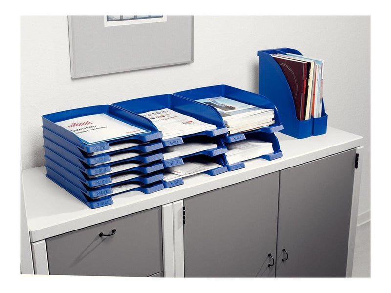 Leitz  Plus Briefkorb, Flach Blau