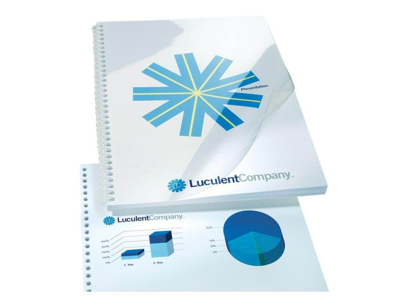 GBC HiClear™ Deckblatt A4 150 Mikron Glasklar - PVC Binding Cover