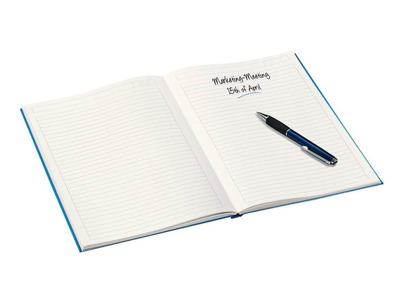 Leitz  WOW Notizbuch A4 liniert mit festem Einband Blau