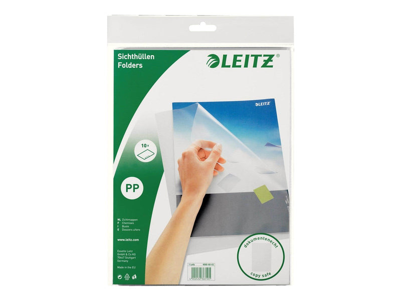 Leitz Standard - L-shaped folder - for A4 - colourless (pack of 10)