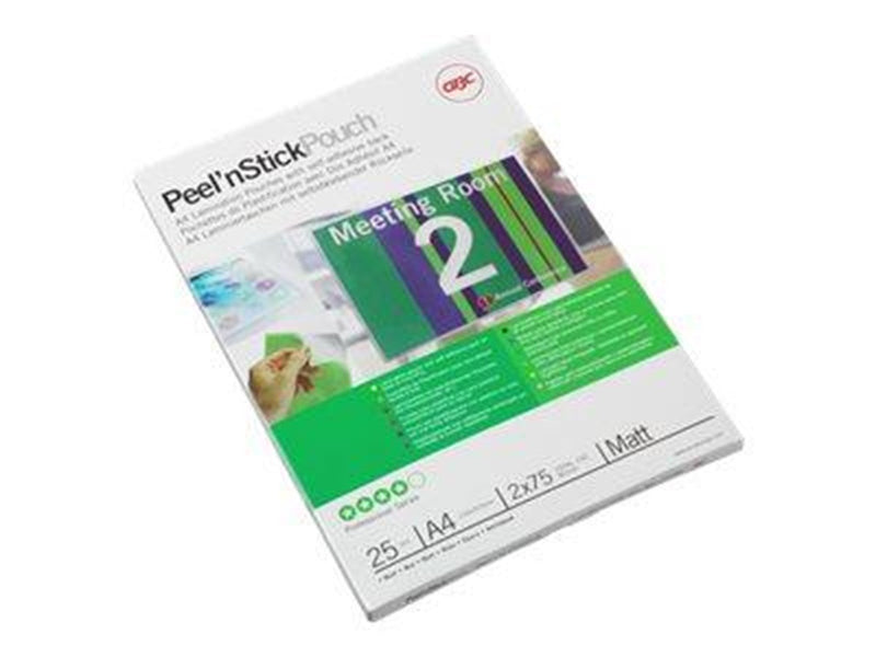 GBC Peel'n Stick - 25-pack - matte - A4 - lamination pouches