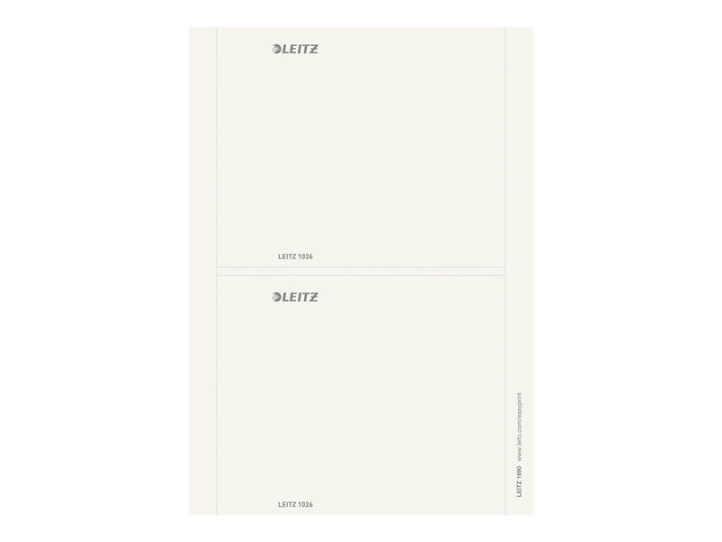 Leitz - lever arch label - grey (pack of 20)