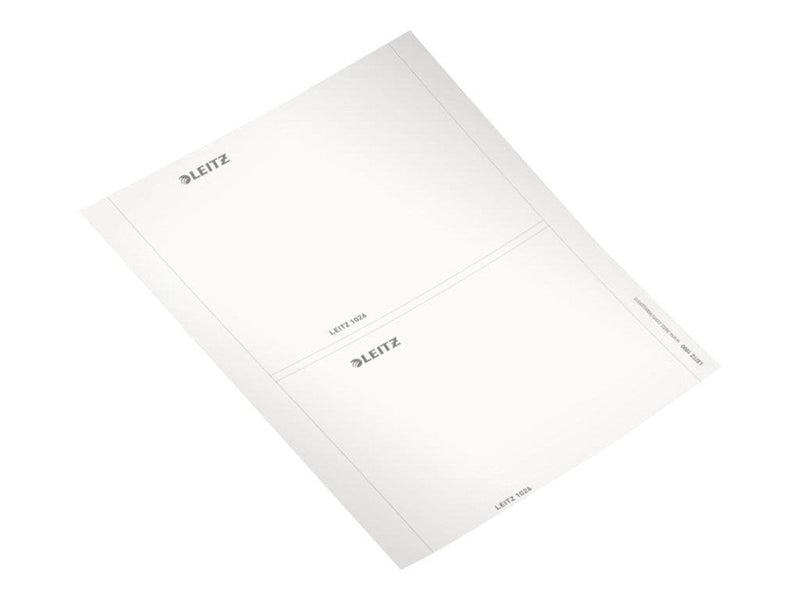 Leitz - lever arch label - grey (pack of 20)