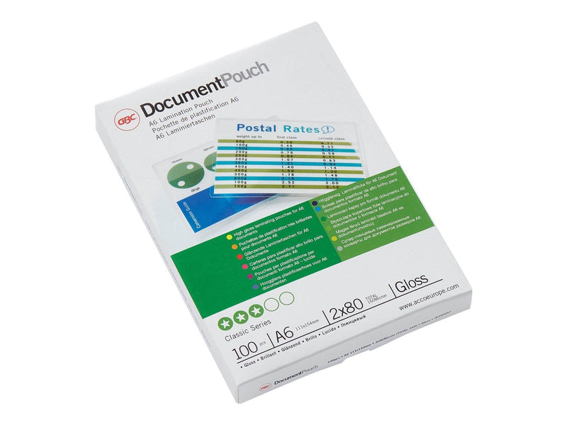 GBC - 100 - 111 x 154 mm - lamination pouches