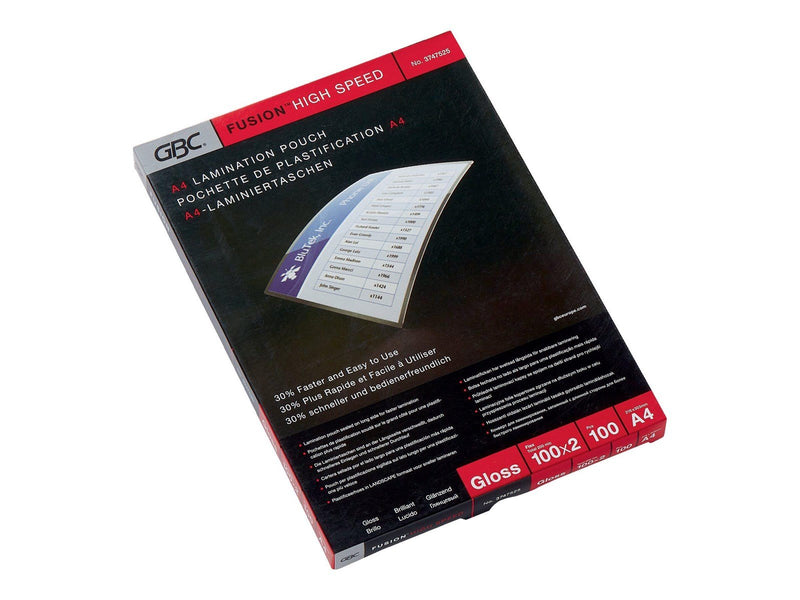 GBC HighSpeed Pouch - 100-pack - glossy - 216 x 303 mm - lamination pouches