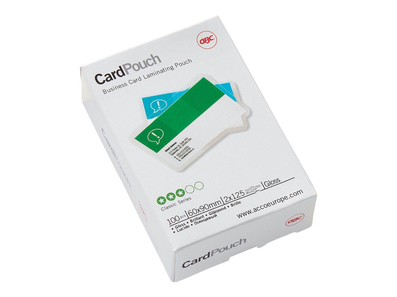 GBC Card Pouch - 100-pack - glossy - 60 x 90 mm - lamination pouches