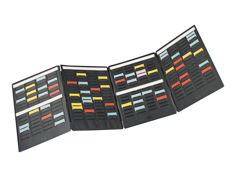 Nobo Mini - card planner board - 16 slots x 3 columns - black