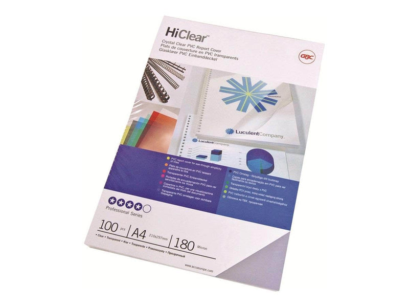 GBC HiClear™ Deckblatt A4 250 Mikron Farblos - Binding cover