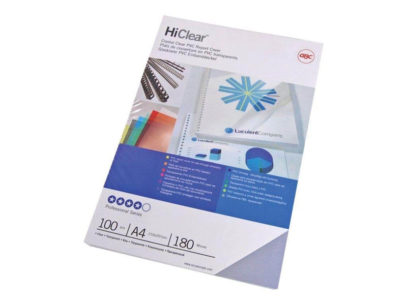 GBC HiClear™ Deckblatt A4 250 Mikron Farblos - Binding cover
