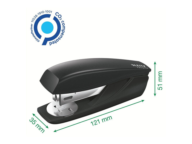 Leitz NeXXt Recycle stapler - 25 sheets - plastic metal - black