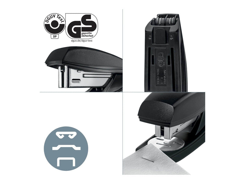 Leitz NeXXt Recycle stapler - 25 sheets - plastic metal - black