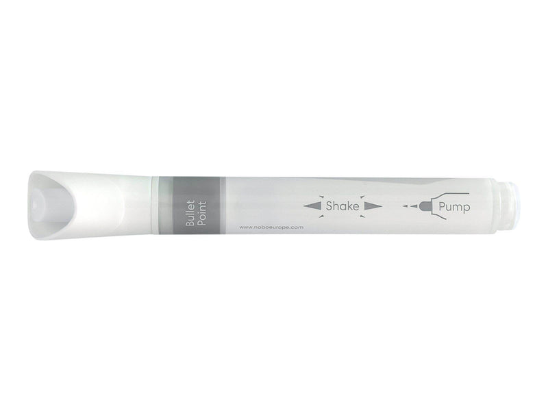 Nobo  Marker für Glas-Whiteboards, trocken abwischbar, 4 Stück, schwarz Weiß